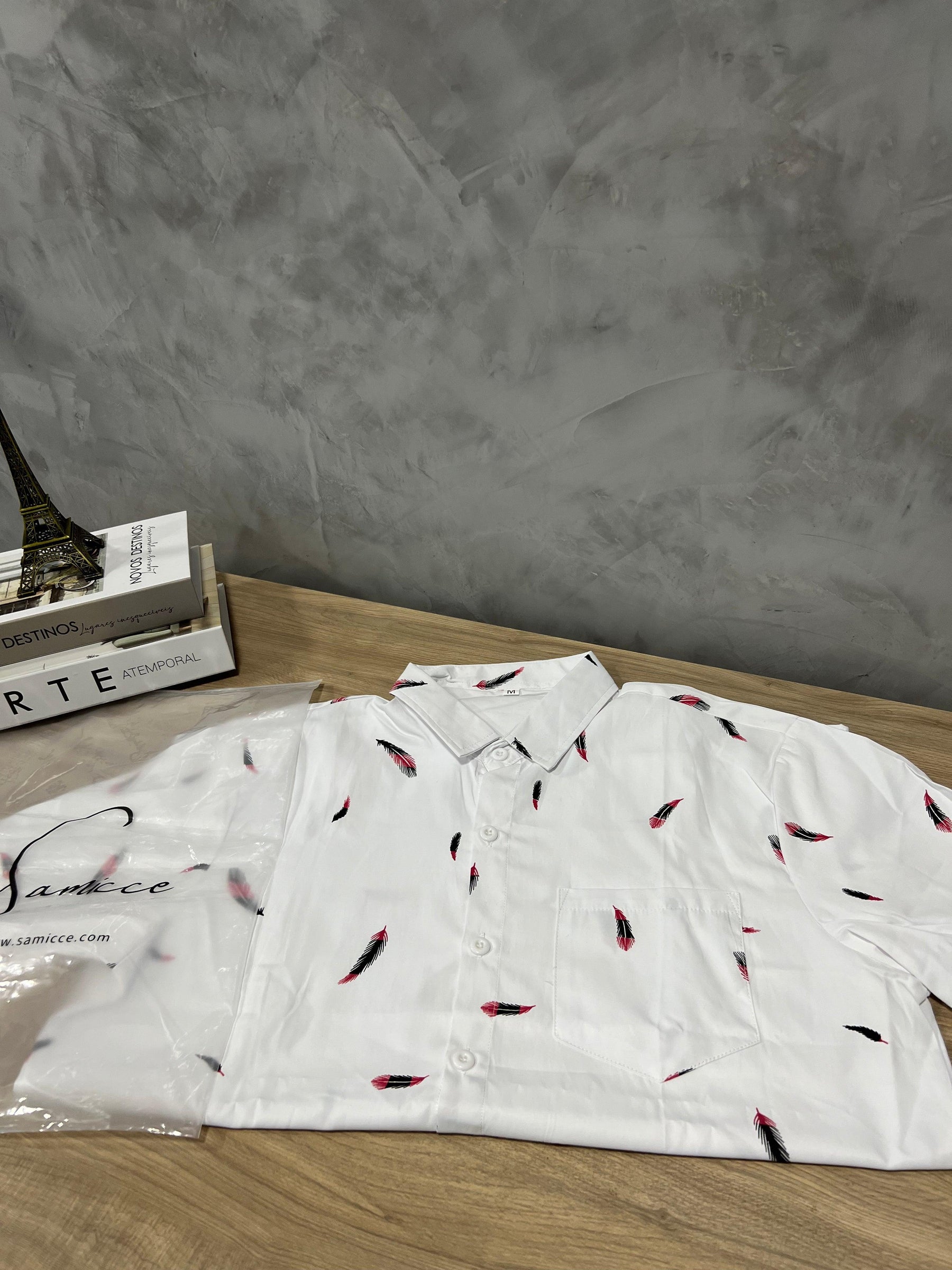 Camisa Masculina Sand Seda Gelo